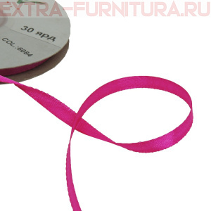 Лента атласная  6 мм  цв.084 сирень рул. 27,42м