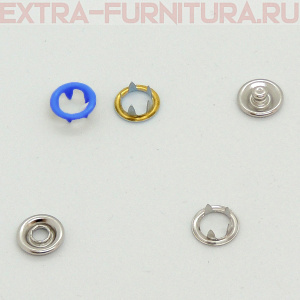 Кнопка рубашечная 9,5мм кольцо, цв.168 голубой матовый (уп.1440шт) Buttoni