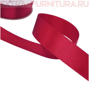Лента атласная 24 мм цв 064 бордо рул. 27,42м