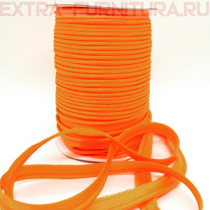 Кант атласный 12 мм, 72 ярда, цв. 023 ярко-оранжевый ЕВРО