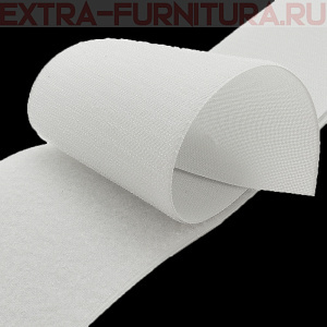  Лента контакт 100мм цв.белый (25м)