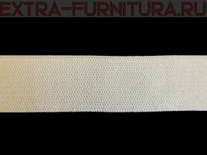 Резинка вязаная, 40мм (+/-2мм), цв.белый кор.600м Б