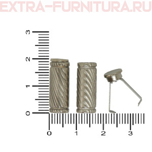 Наконечник для шнура 6мм, металл, арт.TBY OR 0305-5375, цв.никель, уп.100шт