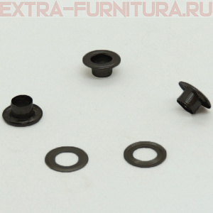 Люверсы 8 мм, (13,4*7 mm, h=5,3 mm.), оксид (уп.2000шт) А