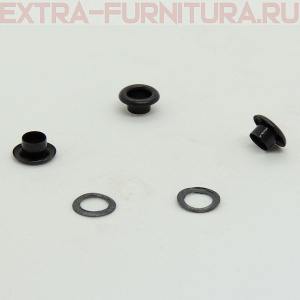 Люверсы 5 мм, (9,5*3,9 mm, h= 4,9 mm.), оксид (уп.5000шт) A