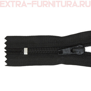 Молния Спираль неразъёмная Т5, дл.25 см, цв. 322 черный