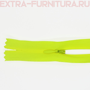 Молния потайная  № 3, 20 см, цв. 229 ярко-зеленый п/э пл.9,3 гр/м