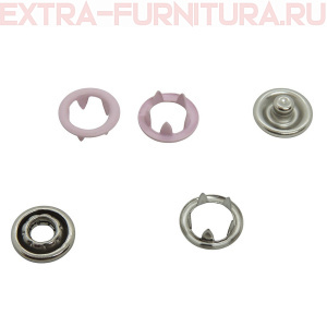 Кнопка рубашечная 9,5мм кольцо, цв.133 розовый матовый (уп.1440шт) Buttoni