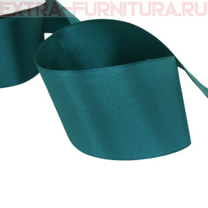 Лента атласная 50 мм цв.122 изумруд рул.27,42м