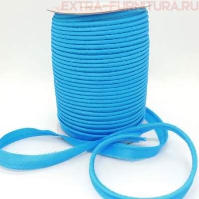 Кант атласный 12 мм, 72 ярда, цв. 045 голубой темный ЕВРО