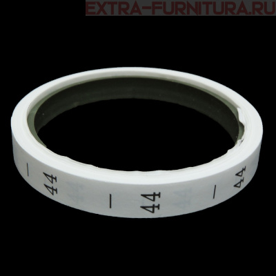 Размерник р-р 44, цв. белый, рул. 300 шт.