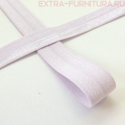 Резинка окантовочная 15мм цв.164 нежная сирень, блестящая уп. 50м