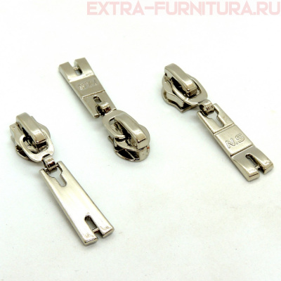 Бегунок декоративный автомат СП5 никель (16-3) (уп. 50 шт.)