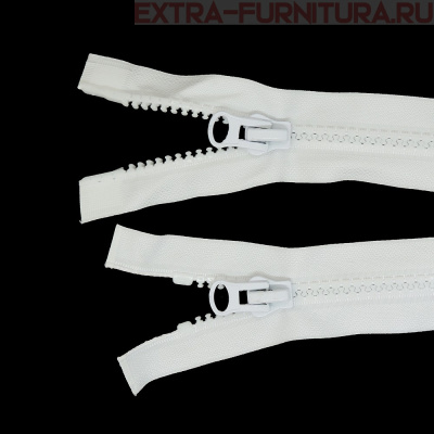 Молния Трактор Т5 2 замка 80см, цв. 101 белый, LOGO