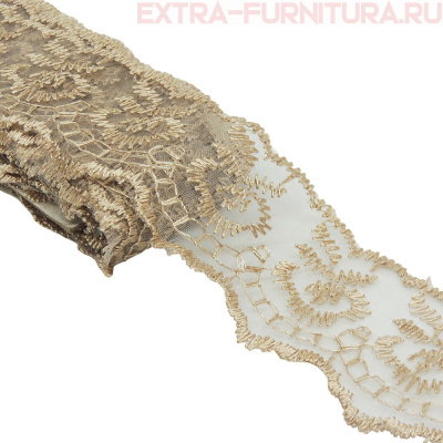 Кружево ш 3,5 см, цв.бежевый (10 ярдов)