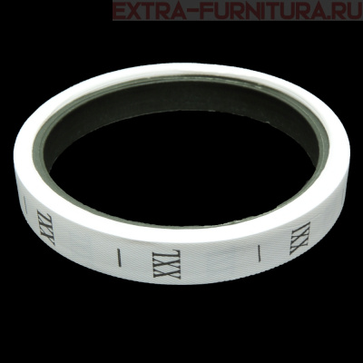 Размерник р-р XXL, цв.белый, рул.270шт. А